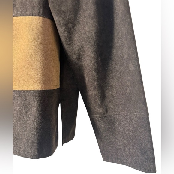 Notations Patchwork Brown Blazer Womens Jacket size Medium - Picture 7 of 14